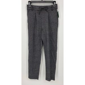 Only Gray Plaid Stretch Cropped Straight Leg Pants